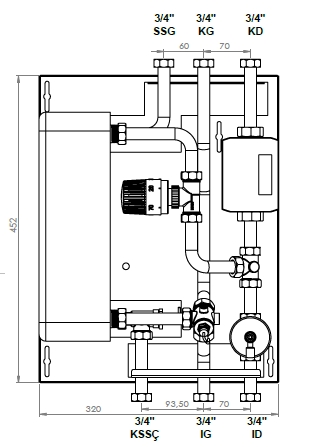 Direct Thermohexa RH Radyotörlü Tip1 - 35 KW Eşanjör Kapasiteli Termostatik Kontrollü Isı İstasyonu - Kalorimetre Fiyata Dahil Değildir - KDV Dahil -(SİPARİŞE ÖZEL YAPILACAK, 15 GÜN İÇERİSİNDE TESLİM EDİLECEKTİR.)