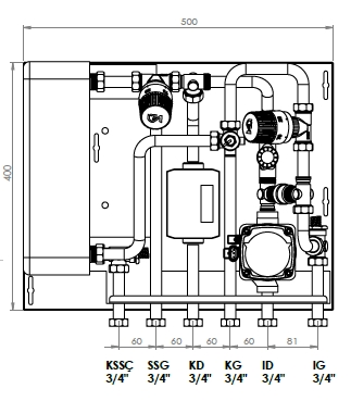 Direct Thermohexa UFH Yerden Isıtmalı Tip3 - 65 KW Eşanjör Kapasiteli Termostatik Kontrollü Isı İstasyonu - Kalorimetre Fiyata Dahil Değildir - KDV Dahil -  (SİPARİŞE ÖZEL YAPILACAK, 15 GÜN İÇERİSİNDE TESLİM EDİLECEKTİR.)