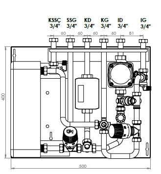 Direct Thermohexa UFH Yerden Isıtmalı Tip5 - 65 KW Eşanjör Kapasiteli Termostatik Kontrollü Isı İstasyonu - Kalorimetre Fiyata Dahil Değildir - KDV Dahil -  (SİPARİŞE ÖZEL YAPILACAK, 15 GÜN İÇERİSİNDE TESLİM EDİLECEKTİR.)
