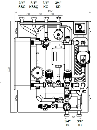 Indirect Thermohexa Tip2 - 35KW/10KW Eşanjör Kapasitesi - Termostatik Kontrollü Isı İstasyonu - Lütfen Fiyat İsteyiniz (SİPARİŞE ÖZEL YAPILACAK, 15 GÜN İÇERİSİNDE TESLİM EDİLECEKTİR.)