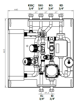 Direct Thermohexa UFH Yerden Isıtmalı Tip2 - 50 KW Eşanjör Kapasiteli Termostatik Kontrollü Isı İstasyonu - Kalorimetre Fiyata Dahil Değildir - KDV Dahil -  (SİPARİŞE ÖZEL YAPILACAK, 15 GÜN İÇERİSİNDE TESLİM EDİLECEKTİR.)