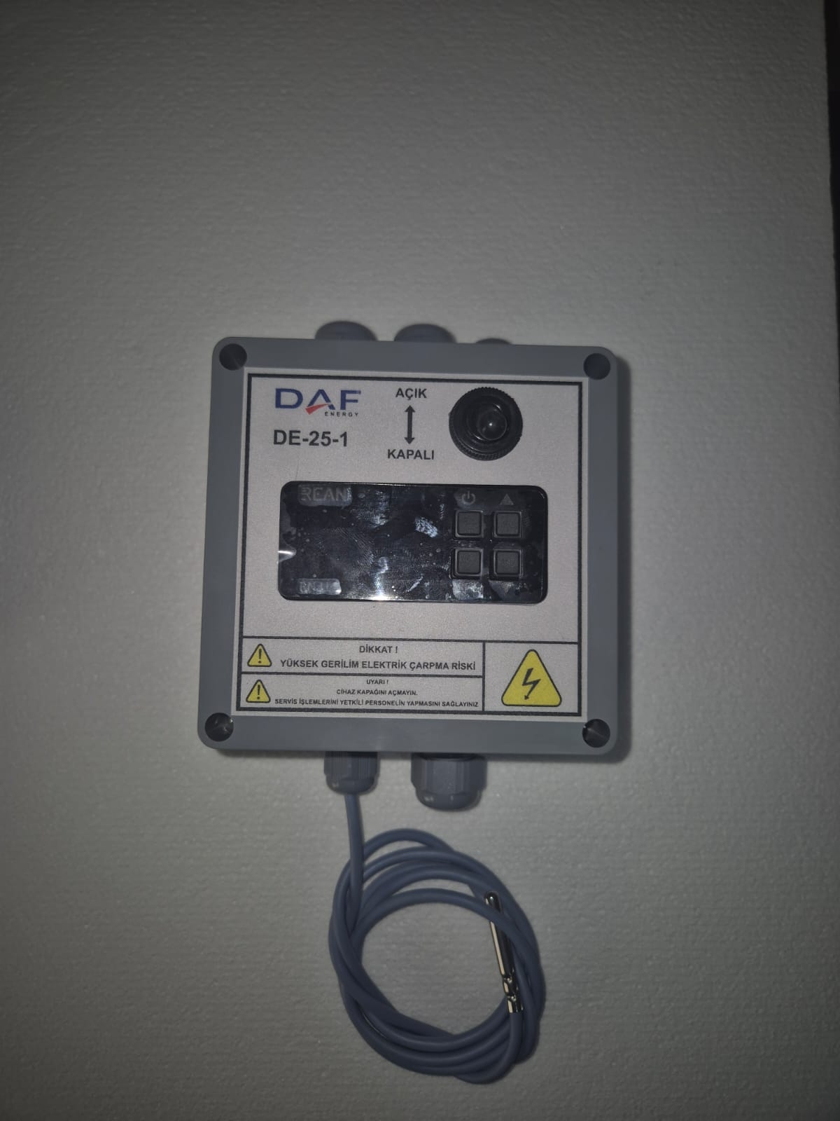 DE25-1 Isı İstasyonu Yerden Ist. Kontrol Paneli