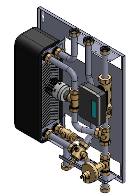 Direct Thermohexa RH Radyotörlü Tip1 - 50 KW Eşanjör Kapasiteli Termostatik Kontrollü Isı İstasyonu  - Kalorimetre Fiyata Dahil Değildir - KDV Dahil (SİPARİŞE ÖZEL YAPILACAK, 15 GÜN İÇERİSİNDE TESLİM EDİLECEKTİR.)