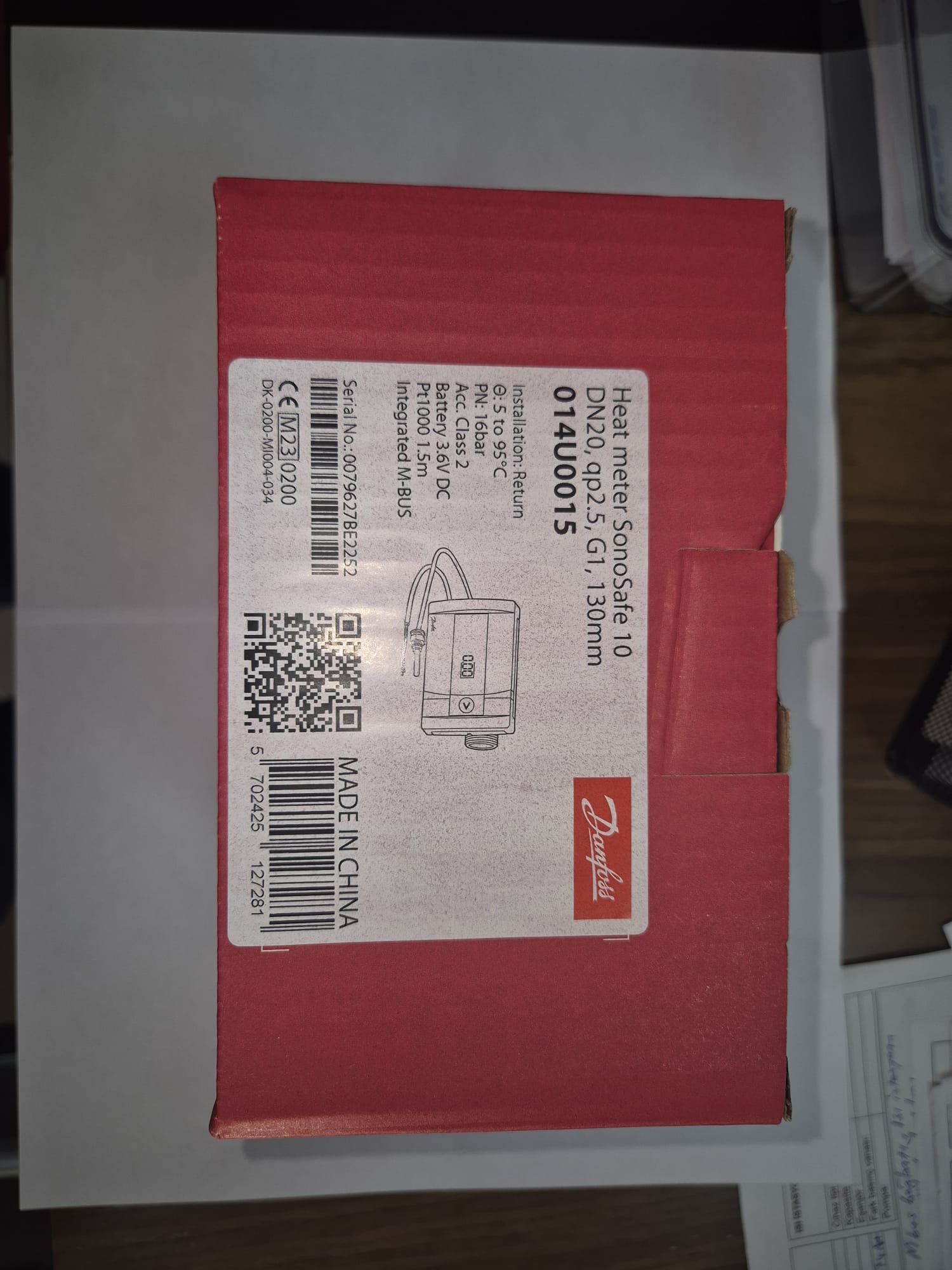 DN-20 Danfoss Ultrasonik Kalorimetre - KDV fiyata dahildir!