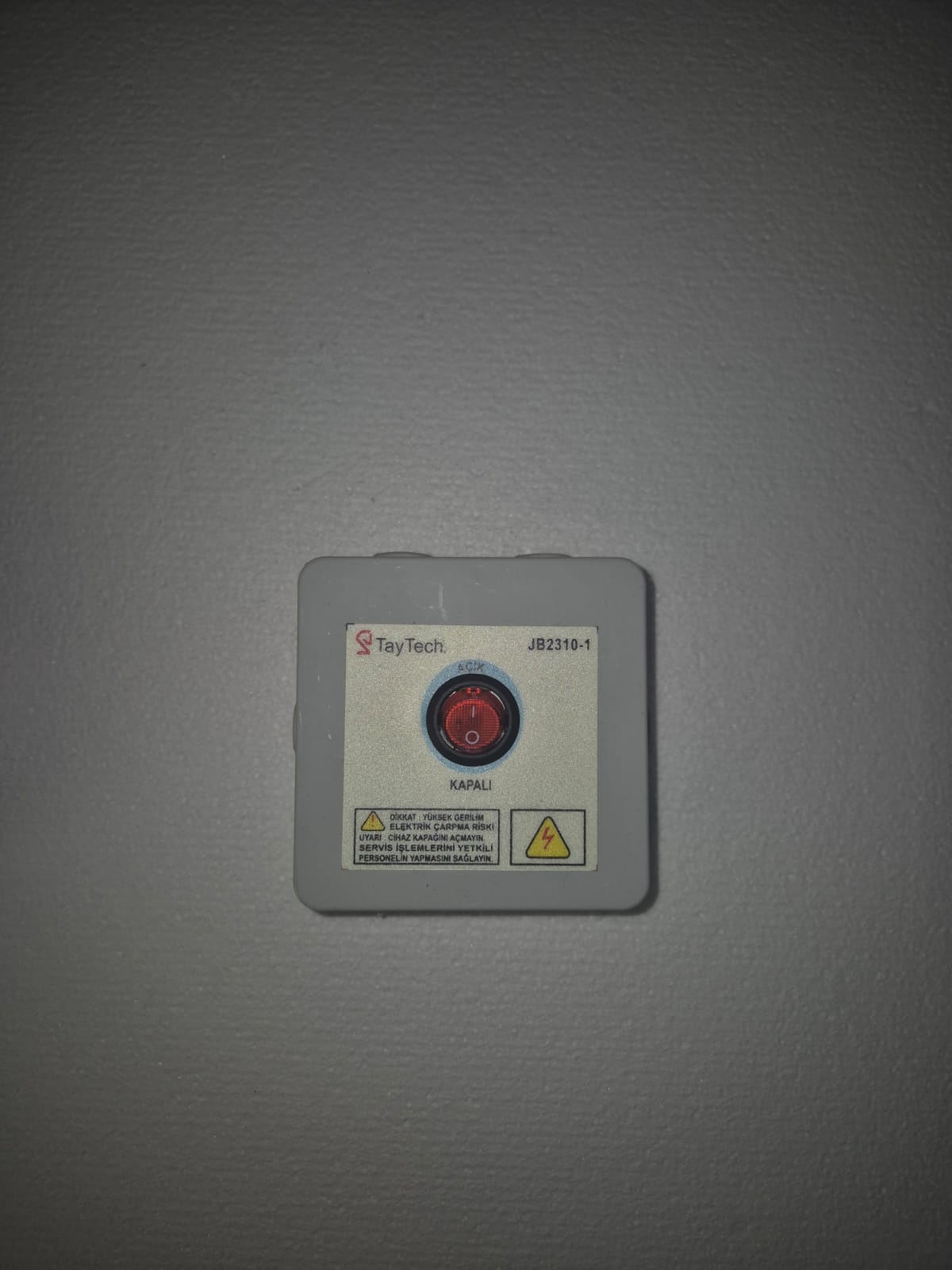 DE-10 Isı İstasyonu Yerden Isıtma Kontrol Paneli - Tek Buton